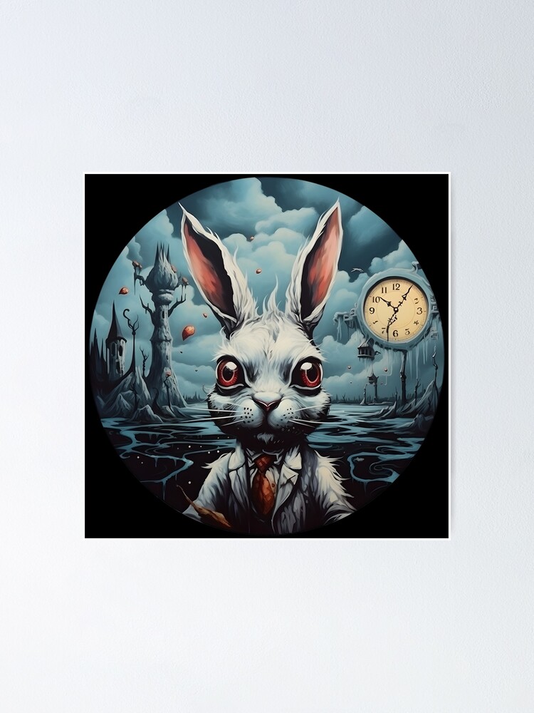 Rabbit Alice in Wonderland Watch | Poster