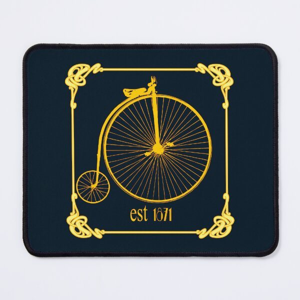 Item preview, Art Nouveau Penny Farthing Yellow II designed and sold by kernowerno.