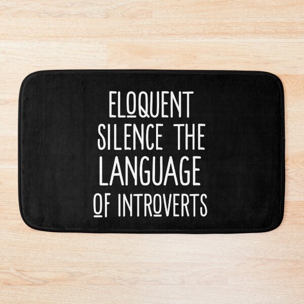 Item preview, Eloquent Silence, The Language of Introverts. Gift for introverts. designed and sold by HosvPrint .s.