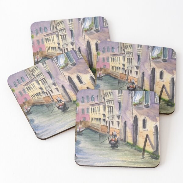 Item preview, Gondola on Canal with Buildings. designed and sold by tomorrowsart.