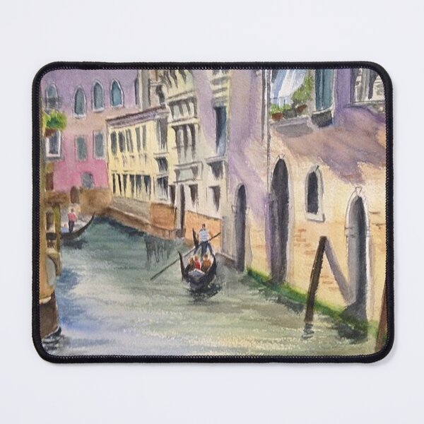 Item preview, Gondola on Canal with Buildings. designed and sold by tomorrowsart.