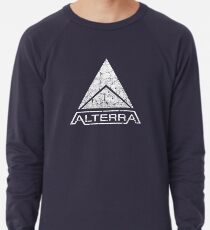 ALTERRA weißes Logo Leichter Pullover