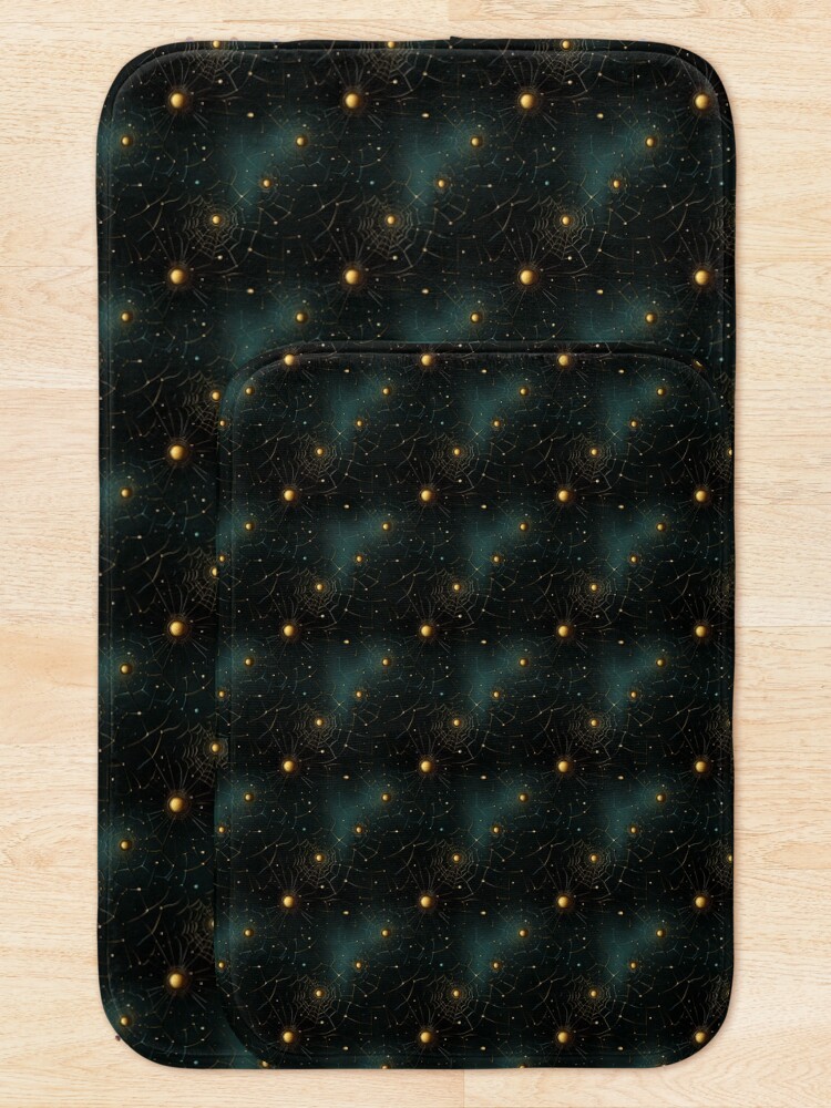 Thumbnail 5 of 6, Bath Mat, Spiderweb Pattern designed and sold by UnderCloud.