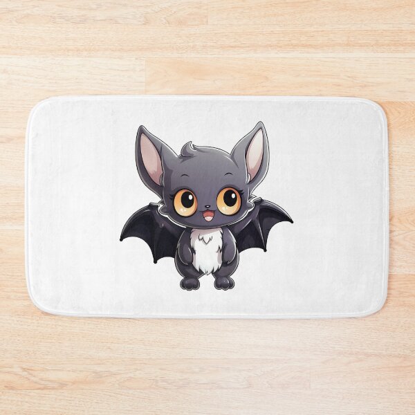 Item preview, Cute black and white Halloween Bat - Cartoon Style designed and sold by Vansky-Art.