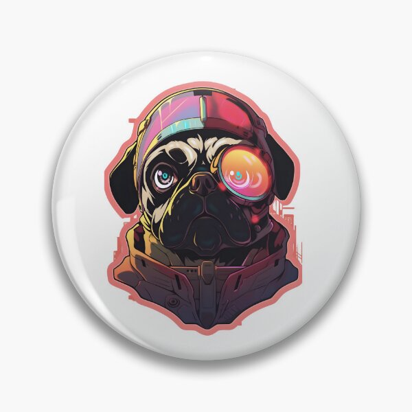 Artikelvorschau, Cyber-Punk-Mops-Krieger entworfen und verkauft von PUG70.