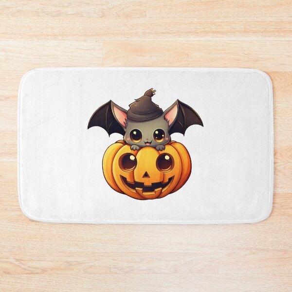 Item preview, Kawaii Bat and a Halloween Pumpkin  designed and sold by Vansky-Art.