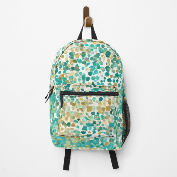 Item preview, Cute Stylish Teal And Golden Pattern Watercolor Polka Dots designed and sold by Moonsiess.