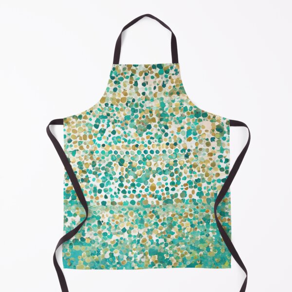 Item preview, Cute Stylish Teal And Golden Pattern Watercolor Polka Dots designed and sold by Moonsiess.