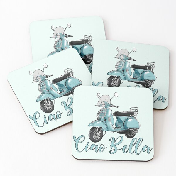 Item preview, Scooter Ciao Bella | Ilustración Amante De La Scooter - designed and sold by PurpleLoveStore.