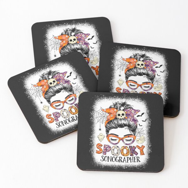 Item preview, Messy Bun Spooky Sonographer Funny Halloween designed and sold by mainana78.