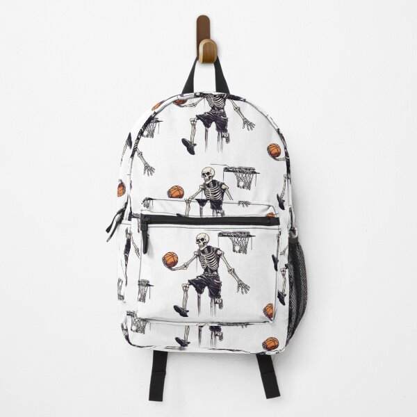 Item preview, Vintage Skeleton Basketball Player Dunking Hoop Halloween designed and sold by rynnzz.