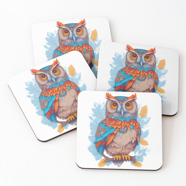 Item preview, owl colorful designed and sold by Fox7Art.