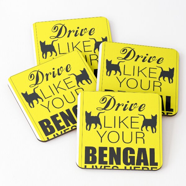 Item preview, Drive Like Your Bengal Lives Here designed and sold by morbidcandyboutique .