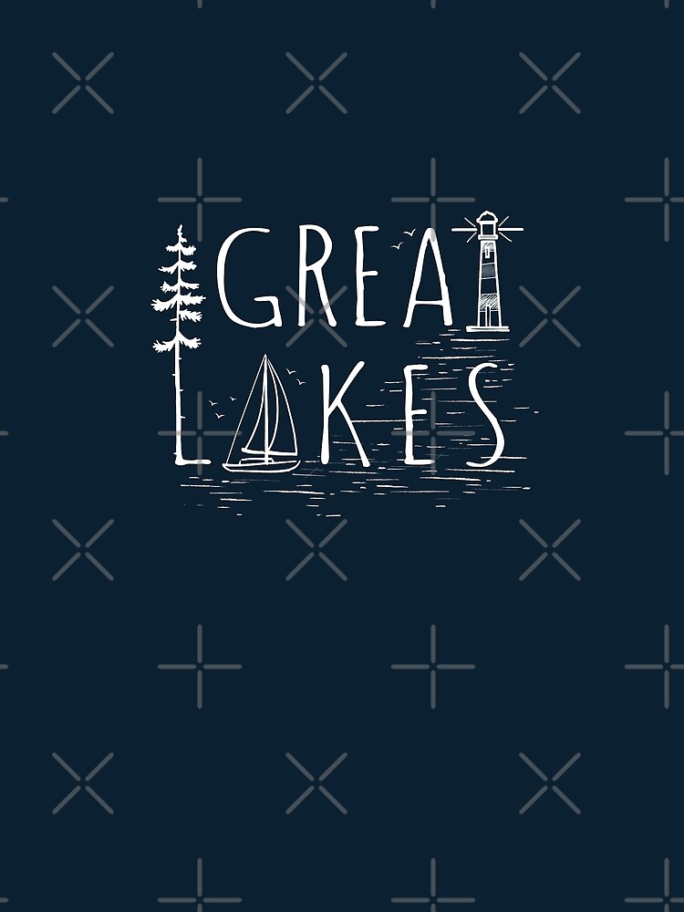 Imagen 5 de 5, Camiseta gráfica con la obra Grandes Lagos, diseñada y vendida por GreatLakesLocal.