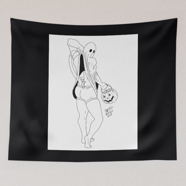 Item preview, Ghost pinup with spinal cord stimulator and candy bucket 	 designed and sold by klxfhyzf33.