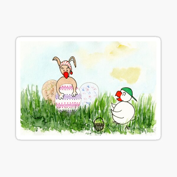 Easter Egg Theft Sticker