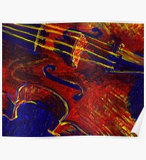 Primärfarben Viola Painting Poster