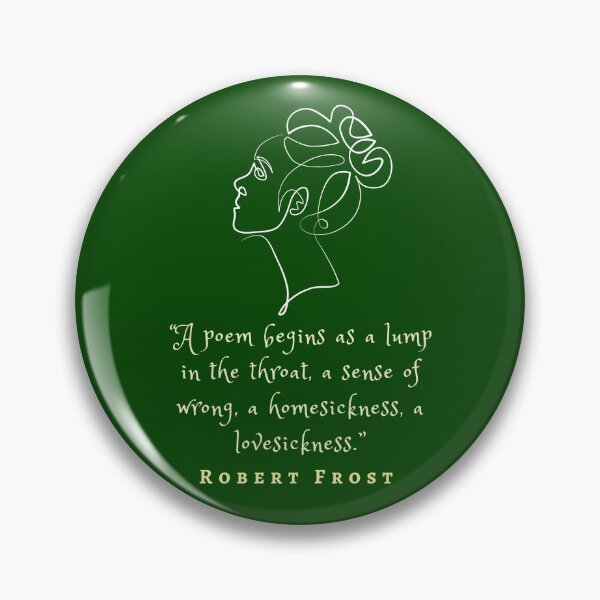 Item preview, Cita de Robert Frost sobre poemas: Un poema comienza como un nudo en la garganta, una sensación de error,... designed and sold by artbleed.