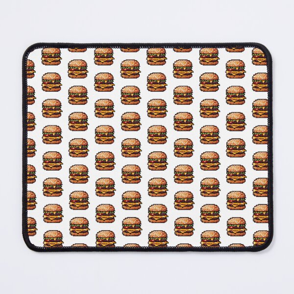 Item preview, Fast Food Foodie Cheese Burger Sandwich Pixel Art designed and sold by TrixieePixels.