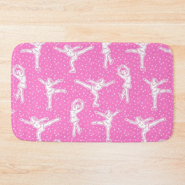 Item preview, figure skating - pink with dots designed and sold by littlearrow.