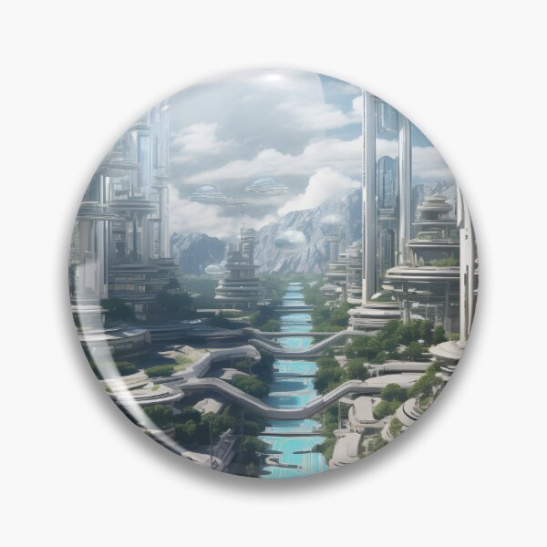 Item preview, Sleek Futuristic Habitat Design | Digital Art Decor designed and sold by Shirtastically.