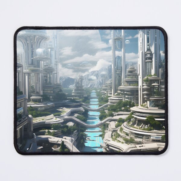 Item preview, Sleek Futuristic Habitat Design | Digital Art Decor designed and sold by Shirtastically.