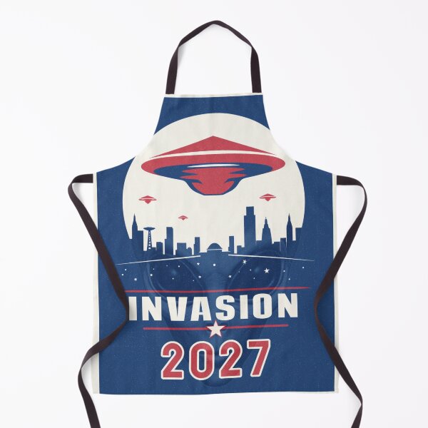 Item preview, Alien Invasion 2027 Political Poster designed and sold by Brainless Art.