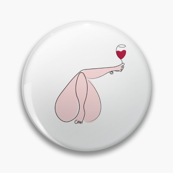 Item preview, woman leg holding wine glass Sticker designed and sold by vikyky.