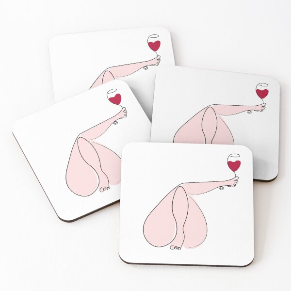 Item preview, woman leg holding wine glass Sticker designed and sold by vikyky.