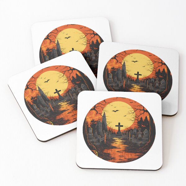 Item preview, Creepy Graveyard - Halloween Vibes designed and sold by Vansky-Art.