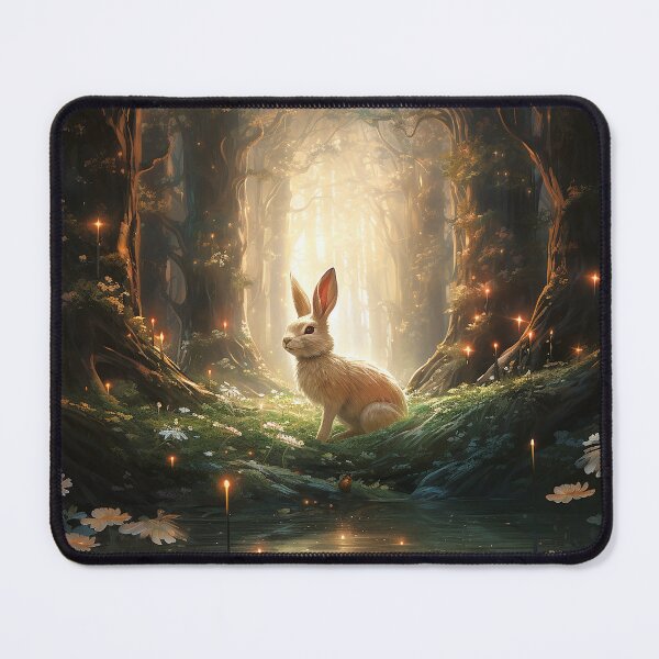 Item preview, Ethereal Glow: Bunny Bathed in Mystical Light designed and sold by Christian Weiss.