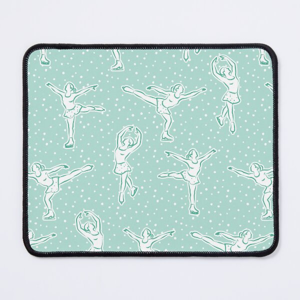 Item preview, figure skating - teal with dots designed and sold by littlearrow.