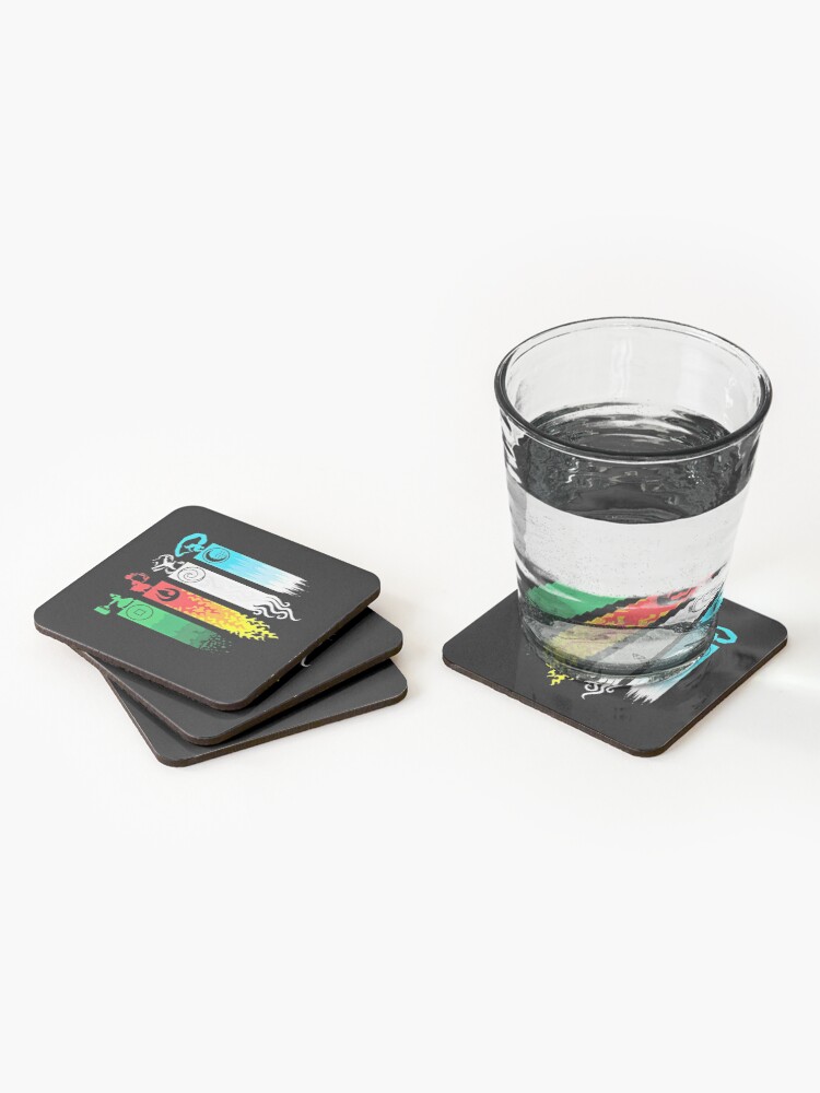Alternate view of Elemental Bending: Avatar Coasters (Set of 4)