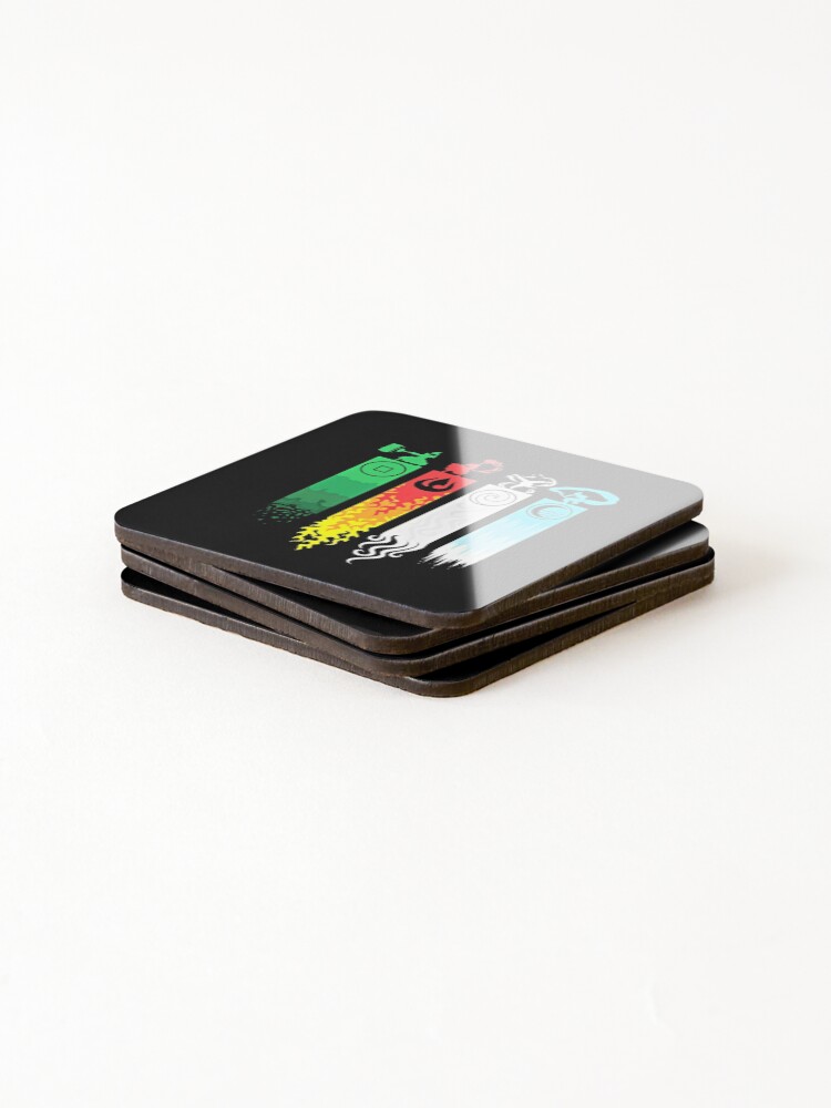 Alternate view of Elemental Bending: Avatar Coasters (Set of 4)