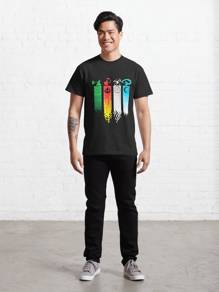 Alternate view of Elemental Bending: Avatar Classic T-Shirt