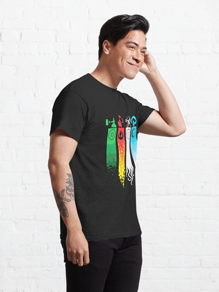 Alternate view of Elemental Bending: Avatar Classic T-Shirt