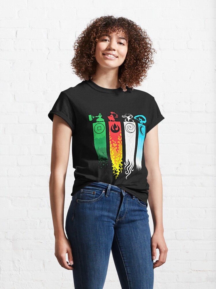 Alternate view of Elemental Bending: Avatar Classic T-Shirt
