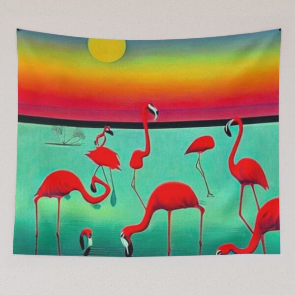 Item preview, Pink Flamingos at sunset designed and sold by George Hutton Hunter.