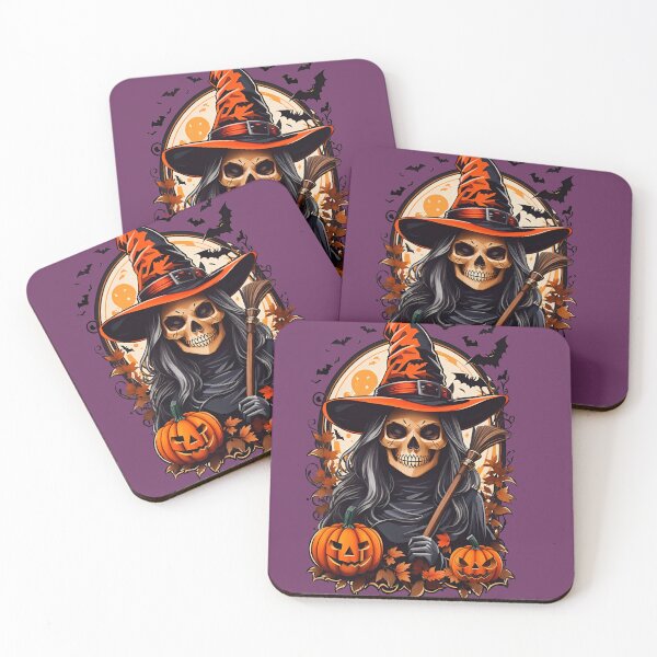 Item preview, Halloween Witch with Pumpkins designed and sold by Vovinha.