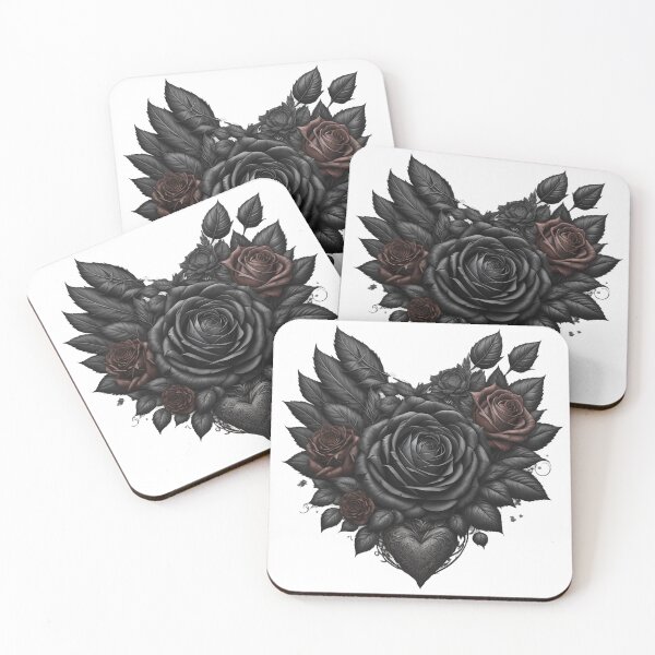 Artikelvorschau, Dunkles Herz - Rose entworfen und verkauft von AllMagicDesigns.