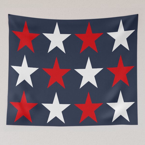 Item preview, Large RED, WHITE and NAVY BLUE STARS  designed and sold by RachelMacht.
