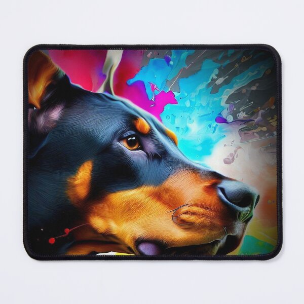 Item preview, Doberman Splash Art designed and sold by The Digital Compass.