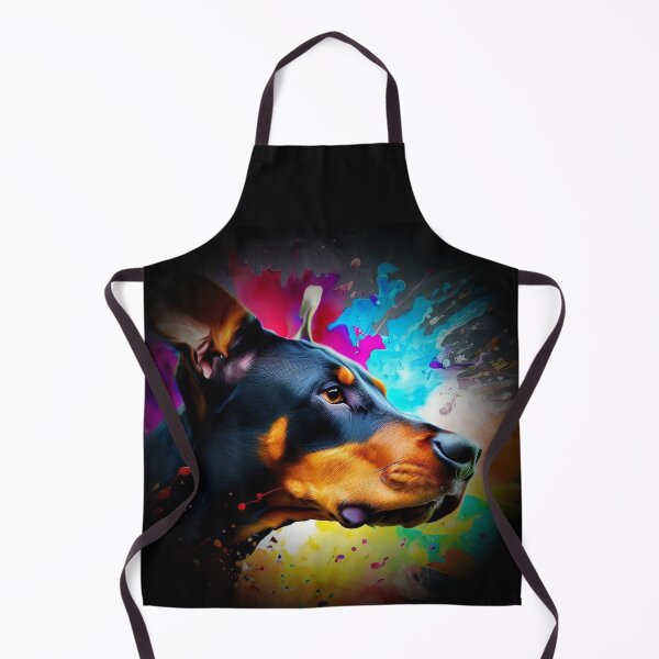 Item preview, Doberman Splash Art designed and sold by The Digital Compass.