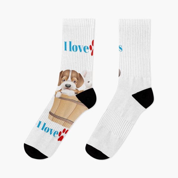 Item preview, Cherish the Pawprints: Unleash Your Love with our 'I Love My Boys' Dog-Centric T-Shirt! designed and sold by Puppy Paws.