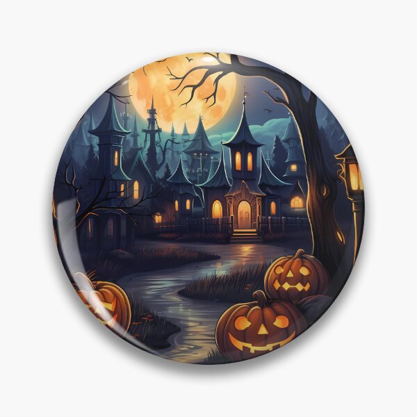 Item preview, Creepy Halloween Town designed and sold by Vansky-Art.