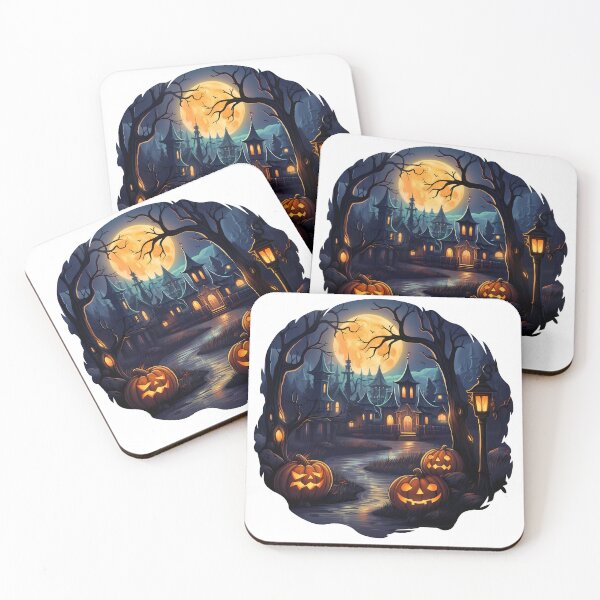 Item preview, Creepy Halloween Town designed and sold by Vansky-Art.