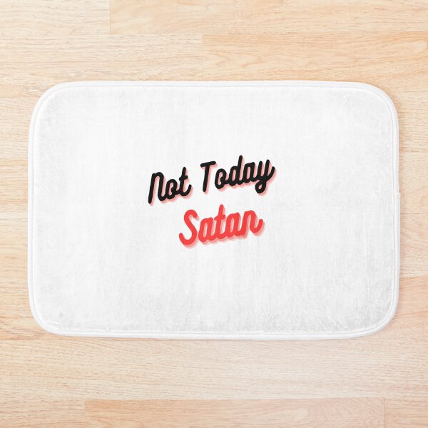 Item preview, Not today satan,Stickers of Back to school,motivation t-shirt,satan stickers,funny stickers, designed and sold by Gazo freeze  ★★★★★.