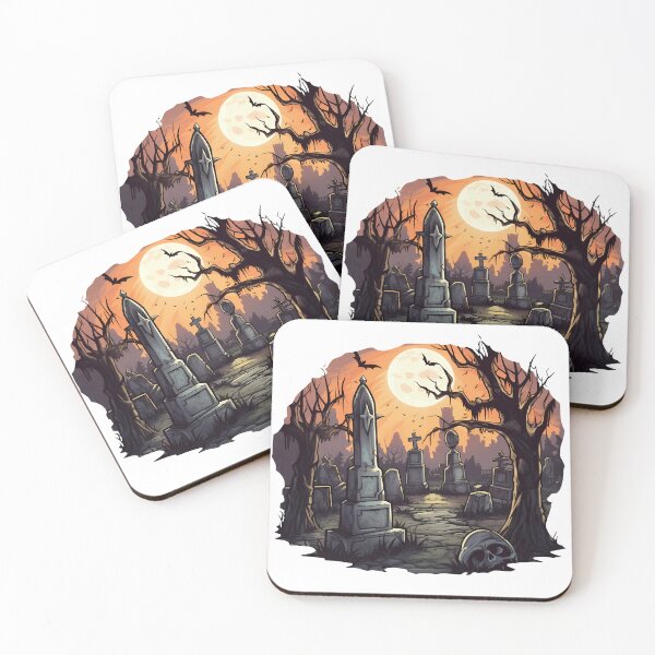 Item preview, Creepy Cemetery - Halloween Vibes designed and sold by Vansky-Art.