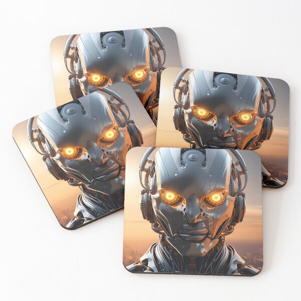 Item preview, Futuristic Robo Vision | Digital Art Poster designed and sold by Shirtastically.