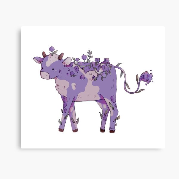 Purple cow Art Print for Sale by JaimyE